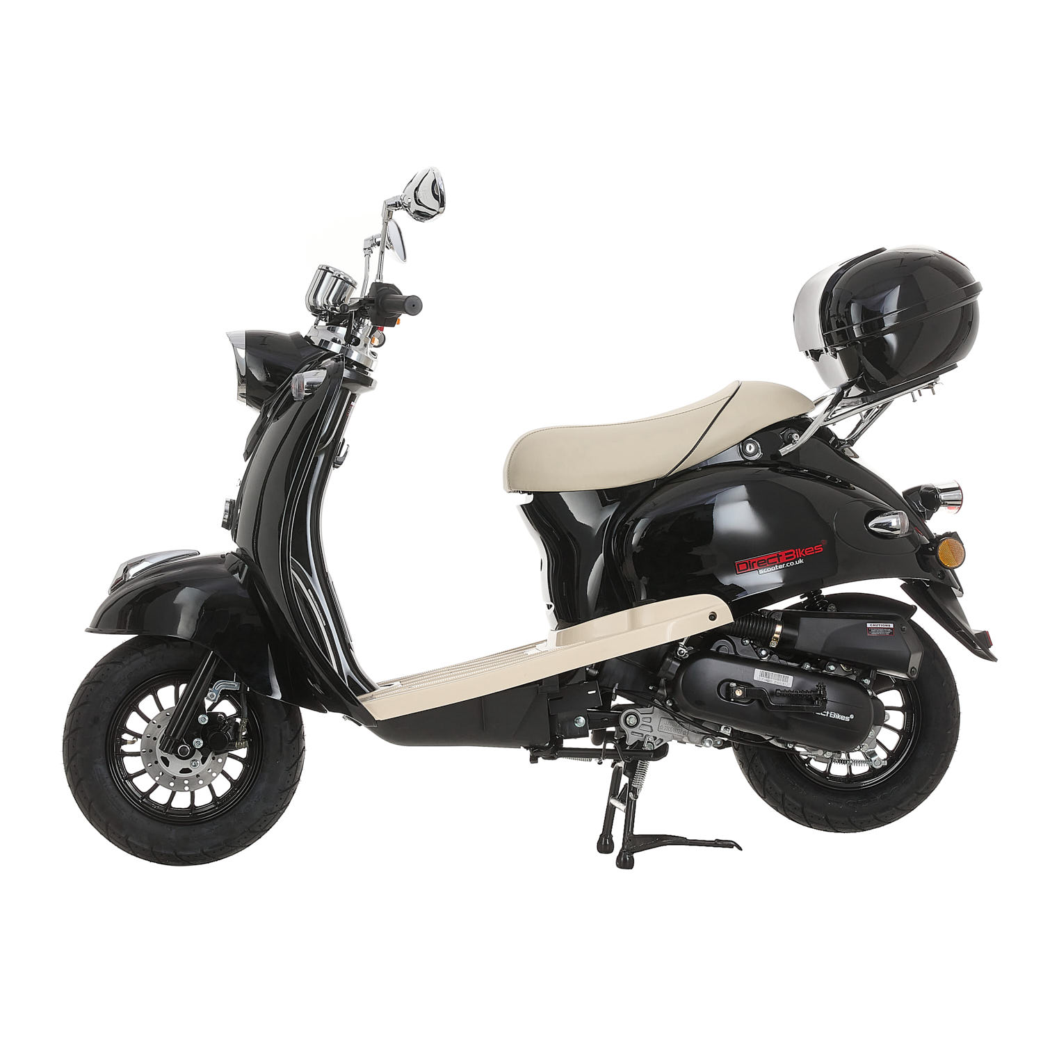 50cc Scooter - Buy Direct Bikes Retro 50cc Scooters Black