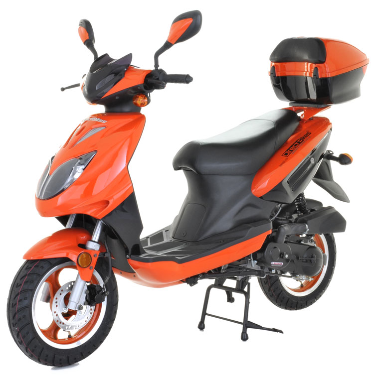 50cc Scooter Buy Direct Bikes Ninja 50cc Scooters Orange/Black